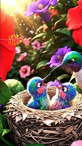 A bird and his family#cartoon #funny #funnyvideo #birds