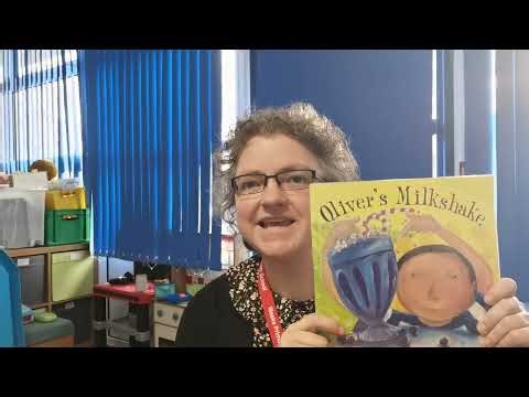 Miss Cross reading Oliver's Milkshake
