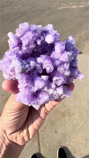 Purple Apatite crystals cluster from Afghanistan