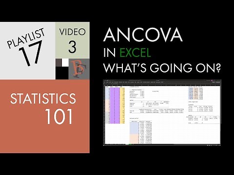 Statistics 101: ANCOVA in Excel, What's Going On?