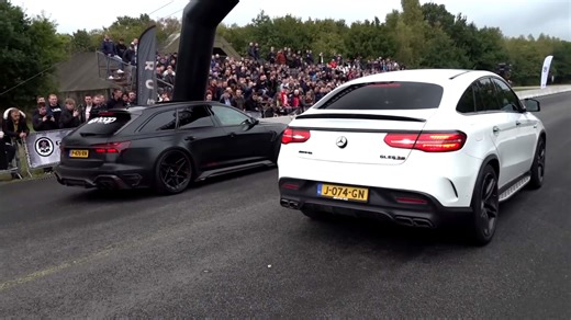 Performance wagon meets super SUV in drag race battle