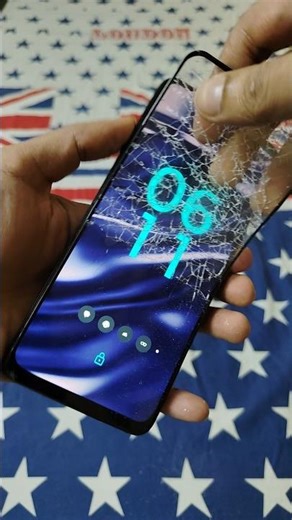 broken screen protector removal satisfying video #smartphone #techreview