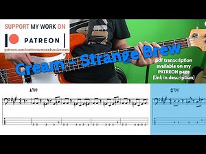 Cream - Strange Brew (Bass cover with tabs)