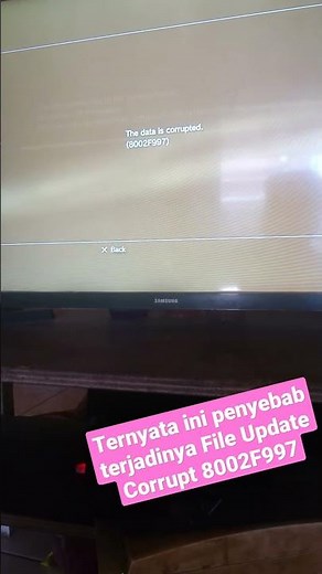 IT TURNS OUT THIS IS WHAT CAUSES PS3 UPDATE SYSTEM CORRUPT 8002F997