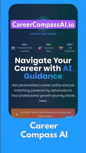 🎯Career Compass AI : Career Guidance & Job Matching App for Professionals #career #carerai