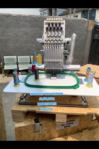 cheapest embroidery monogramming machine in Nigeria Zinsu tech NIG LTD#embroiderymachine #tailor