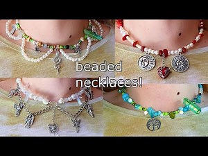 make cool beaded necklaces with me!
