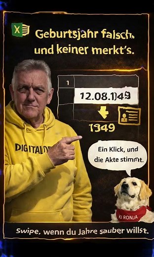 Excel HEUTE(): Tagesreport automatisch datieren, ohne Tippen