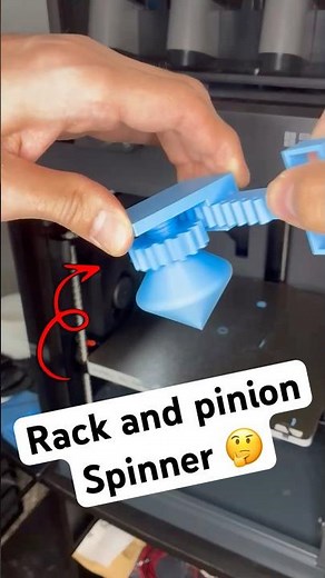 YOU WON’T BELIEVE HOW AMAZING this spinner turned out #3dprinting #rackandpinion #bambulab #spinner