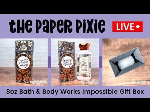 🔴 LIVE! with The Paper Pixie - Impossible Gift Box Tutorial - Episode 213