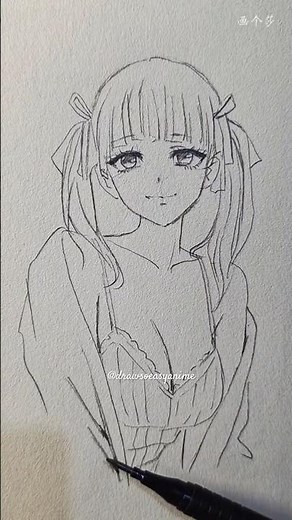 Tut draw face anime girl so easy #drawing #tutorialdrawings #animegirl