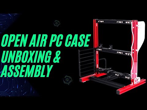 Micro ATX / ATX / ITX Aluminum Open Air Frame Chassis PC Case Unboxing and Assembly Computer System