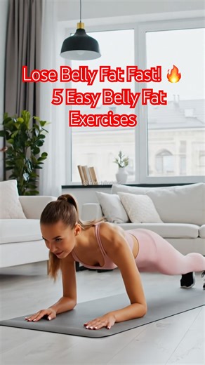 5 Simple Exercises to Lose Belly Fat Fast 🔥 | Quick Home Workout #shorts