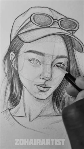 Pretty Girl 😱🤯End tak wait karo 😳 #art #shorts #ytshorts