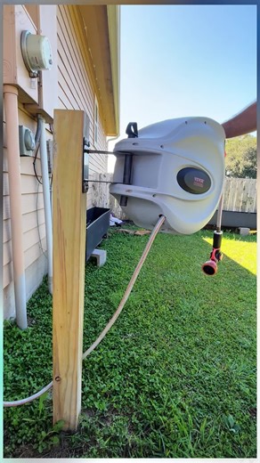 Upgrade your backyard setup with a retractable hose reel that fits anywhere. #VEVOR #HoseReel #RetractableHoseReel #Gardening #GardenTools