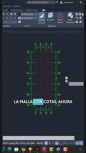 Crear la malla estructural en Autocad