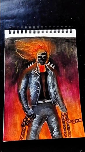 ghost rider drawing🤯😱🥶#viral 😈🥶😱#shorts