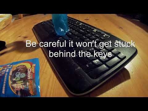 Magic Cleaning Gel - Super Clean Slimy Gel - How to clean your keyboard and remote