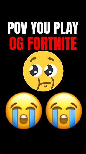 POV your playing OG Fortnite 😭 #fortniteclips #fortnite #fortnitefunny #gaming