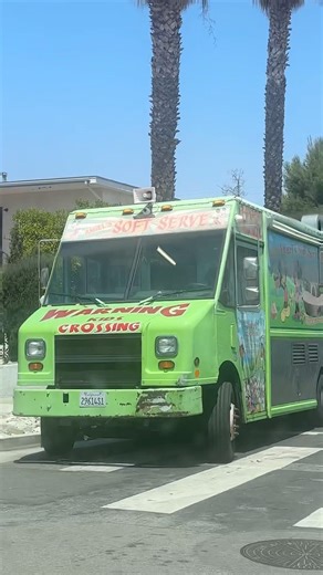 1st Angel’s Mickey Mouse ice cream truck playing Turkey in the Straw is passing by at 2:09 PM