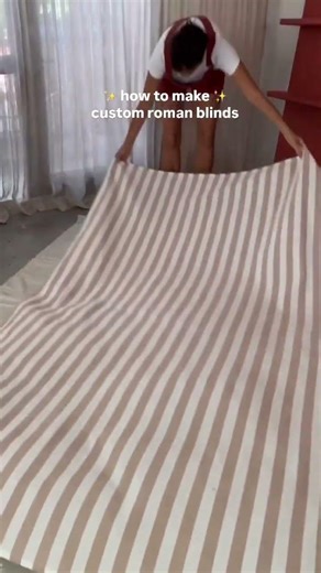 How to make a striped roman blind!