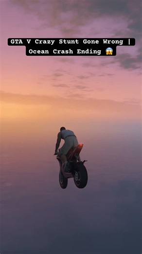GTA V Crazy Stunt Gone Wrong | Ocean Crash Ending 😱