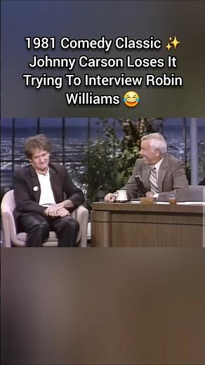 1981 Comedy Classic ✨️ Johnny Carson Loses It Trying To Interview Robin Williams 😂