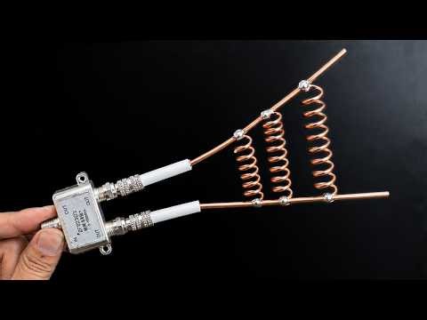 📡 How to Make a Simple TV Antenna Using a Splitter and Coaxial Cable