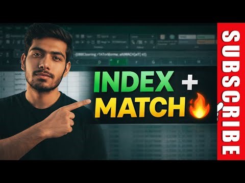 MATCH & INDEX Formula in Excel 🔥 Advanced Lookup Without VLOOKUP | Step-by-Step.
