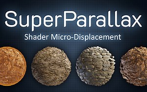 iBlender中文版插件 Super Parallax 超级视差贴图材质3D置换节点教程 Blender教程