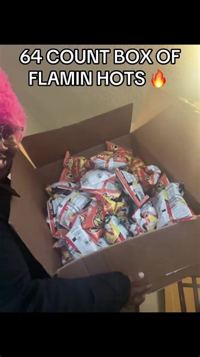 Discover the 64 Count Box of Flamin' Hot Cheetos