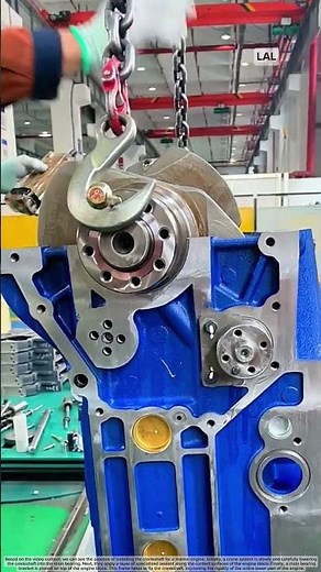Marine Engine Crankshaft Installation