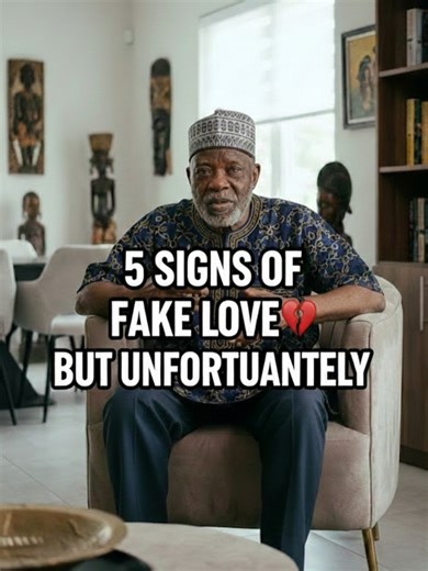 5 SIGNS OF FAKE LOVE 💔🚩 (Please Do not ignore number 5) Most people ignore the last one until it is too late. 🛑 Fake love is easy to spot if you know what to look for. Pa Eromosele breaks down the 5 major red flags. If they isolate you from your family (#5), that is not love—that is control. ⛓️ Type