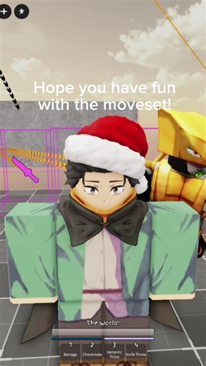 The world moveset tutorial #jjs #roblox #jjba #dio #diobrando