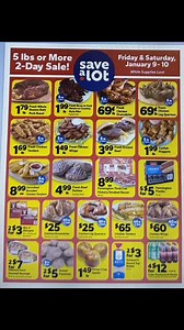 2-Day Sale at Harlan Save A Lot on Friday & Saturday January 9 & 10 ONLY!! Prices are valid WHILE SUPPLIES LAST!! | Save A Lot