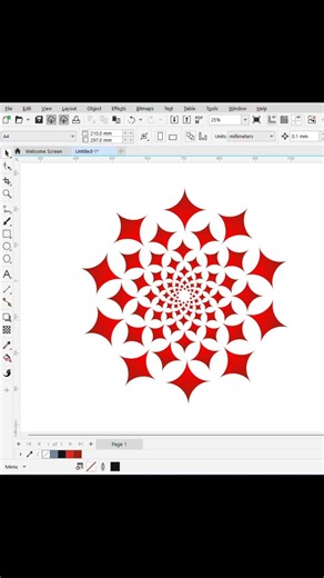 Corel draw vector design illustration tutorial #coreldraw #design #vectordesign #cdr #shorts #viral
