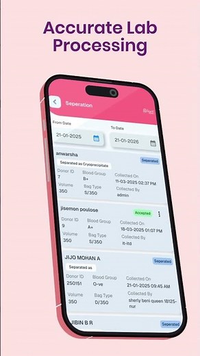 Sanjivani | Complete Blood Bank Workflow Management App