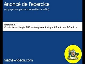 triangle rectangle et cercle circonscrit (1) -4ème-