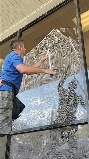 cleaning storefront windows on my commercial route near Magnolia Texas