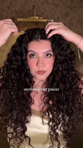 Easy Way To Style Your Curls Perfectly! for school, party and work🌀 #howto