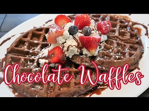Chocolate Waffles From Scratch | Chef Lorious