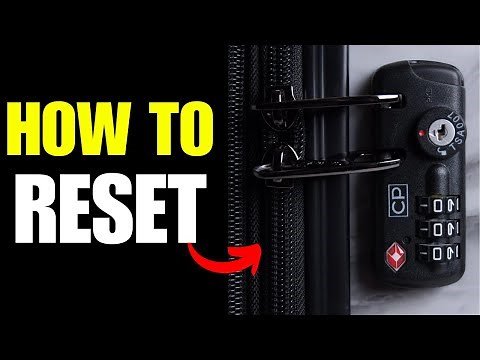 How To Reset A Calpak Luggage Lock - Forgot Password