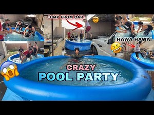 Crazy Pool Party 😱 *Fun Gone wrong* 😂Jump From Car 🥶