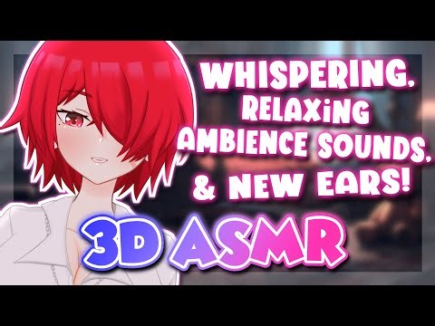 【3D ASMR】Tomboy VTuber Binaural Audio You Can Relax To! |🔴LIVE Whispering, Ambience Sounds & more