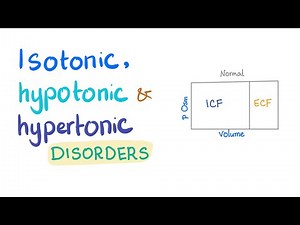 Isotonic, Hypotonic & Hypertonic Disorders - Darrow Yannet Diagrams -Fluids & Electrolytes Playlist