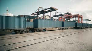 Container Train Port Cargo Train Moving Stock Footage Video (100% Royalty-free) 1088781849 | Shutterstock