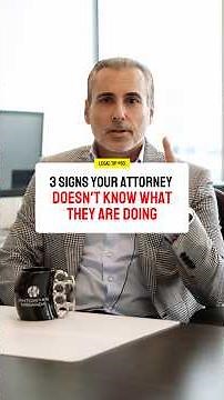 3 Signs You Hired the Wrong Lawyer 🚨#legaladvice