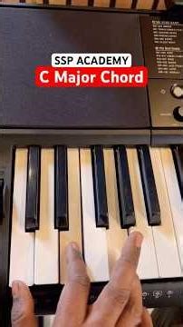 C Major Chord Formula on Piano | Easy Keyboard Lesson for Beginners (Step-by-Step) #cmajor #piano
