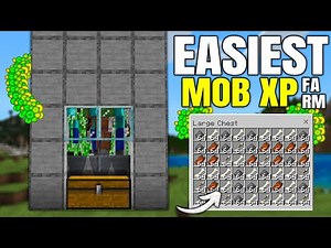 Easiest Mob Farm in Minecraft Bedrock 1.21 (No Spawner)