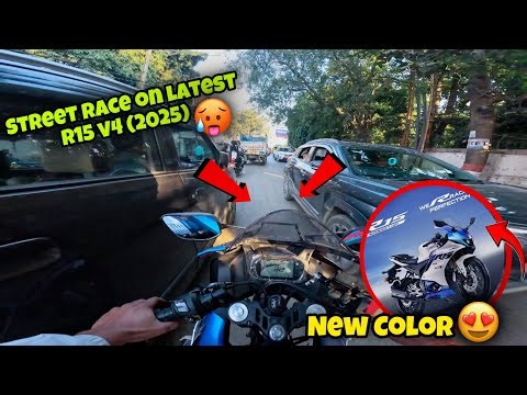 Street Race On Latest R15 v4(2025)😍|| Performance Upgraded 🥵|| TRAFFIC HACKER…